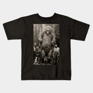 Big Monkey With Three Hunters Kids T-Shirt